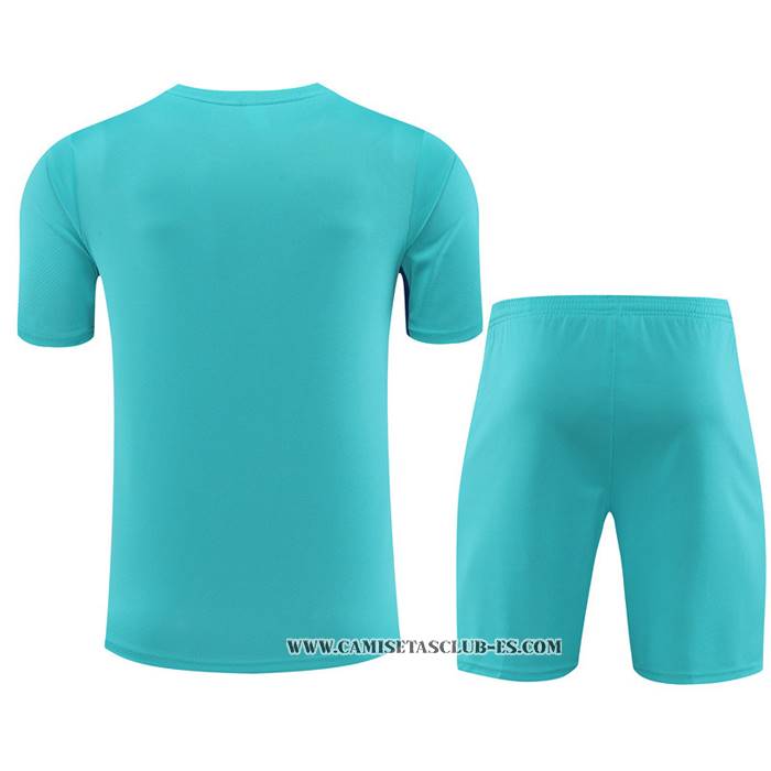 Chandal del Barcelona 23-24 Manga Corta Verde - Pantalon Corto